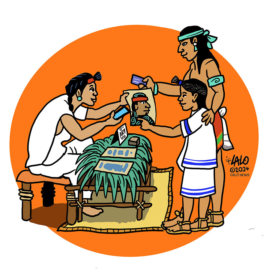 Lalo on CALÓ: Holiday Mercado Illustration